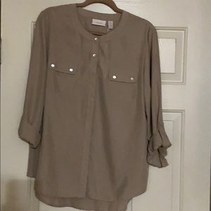 New Chico’s ladies button down blouse size 2